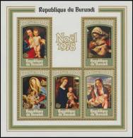 BL105**(820/824) - Noël / Kerstmis / Weihnachten / Christmas - 1978 - BURUNDI - Gemälde