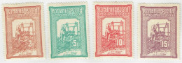 ROMANIA 1906 Weaving Mi 165-168 M - Ongebruikt