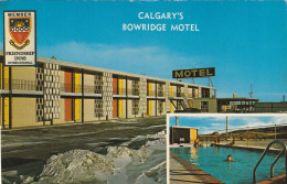 Friendship Inn, Bowridge Motel, Calgary, Alberta  Faint Location Map On Back - Calgary