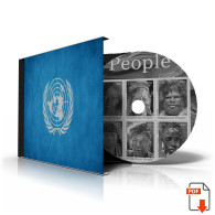 UNITED NATIONS - NEW YORK 1951-2020 STAMP ALBUM PAGES (229 B&w Illustrated Pages) - English