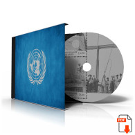 UNITED NATIONS - GENEVA 1969-2020 STAMP ALBUM PAGES (166 B&w Illustrated Pages) - English