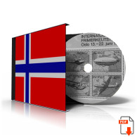 NORWAY 1855-2010 STAMP ALBUM PAGES (183 B&w Illustrated Pages) - English