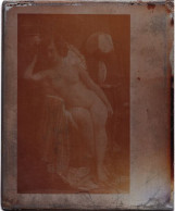 Planche De Phototypie / Collotype En Metal - Photo Gravure - Femme Nue - Carte Postale érotique - Unclassified