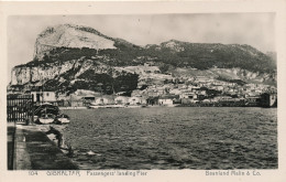 GIBRALTAR PASSENGERS LANDING PIER      PHOTOCARD  2 SCANS - Gibraltar