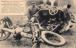 61-SAINT-CHRISTOPHE-LE-JALOLET- L'AUTO BRISEE PAR UN TRAIN A UN PASSAGE A NIVEAU NON MUNI DE BARRIERES LE 15 SEP 1920... - Other & Unclassified