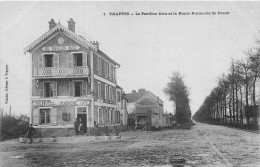 78-TRAPPES- LE PAVILLON BLEU ET LA ROUTE NATIONALE DE DREUX - Trappes