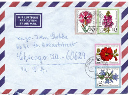 64897 - Bund - 1974 - WoFa '74 Kpl Satz A LpBf WUERZBURG -> Chicago, IL (USA) - Lettres & Documents