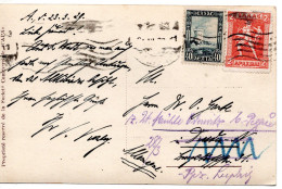 64902 - Griechenland - 1929 - 2Dr MiF A AnsKte ATHINAI -> Deutschland - Briefe U. Dokumente