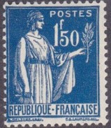 France Type Paix N°  288 ** Le 1f50 Bleu - 1932-39 Paix