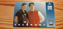 Phonecard Faroe Islands - Folklore, National Costume - Faroe Islands