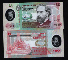 Uruguay 50 Pesos Uruguayos 2020 Unc Polymer - Uruguay