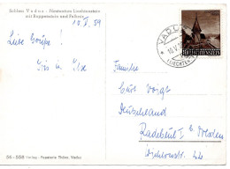 64905 - Liechtenstein - 1959 - 10Rp Triesen EF A AnsKte VADUZ -> DDR - Cartas & Documentos