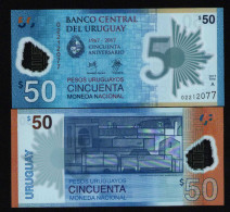 Uruguay 50 Pesos Uruguayos 2017 Unc Polymer - Uruguay
