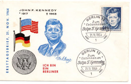 64910 - Berlin - 1964 - 40Pfg Kennedy A FDC BERLIN - Storia Postale