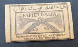 VIEILLE POCHETTE DE PAPIER A CIGARETTES - PAPIER D'ALFA - ORAN ALGERIE - ALGERIAN HALFA S' PAPER - Autres & Non Classés