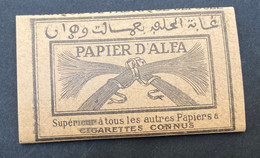 VIEILLE POCHETTE DE PAPIER A CIGARETTES - PAPIER D'ALFA - ORAN ALGERIE - ALGERIAN HALFA S' PAPER - Andere & Zonder Classificatie