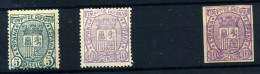 España Nº 154/5, 155s. Año 1875 - Unused Stamps