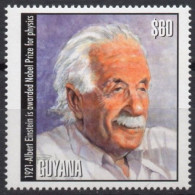 GUYANA 2001 - 1v - MNH - 1921 - Einstein Nobel Physics - Mathematics - Nuclear - Atoms Physik - Mathematik Atome - Albert Einstein