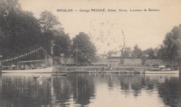 Delcampe - CPA (78) MEULAN  Garage PEIGNE Achat Vente Location De Bateaux - Meulan