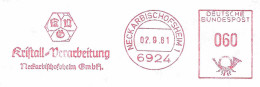 326  Quartz: Ema D'Allemagne, 1981 - Crystal Processing Meter Stamp From Neckarbischofsheim. Crystal Filter Radio GPS - Minéraux