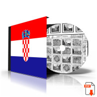CROATIA 1991-2010 + 2011-2020 STAMP ALBUM PAGES (181 B&w Illustrated Pages) - Englisch