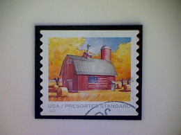 United States, Scott #5684, Used(o), 2022, Flags On Barns, Presort (10¢), Multicolored - Used Stamps