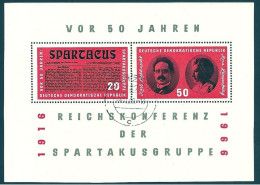 DDR, 1966, Block 25, Michel-Nr. 1154-1155, Gestempelt - 1950-1970