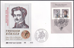 DEUTSCHLAND 1991 Mi-Nr. Block 25 FDC Stempel Bonn - 1991-2000