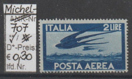 1945 - ITALIEN - SM (Flugpost) "Rauchschwalben" 2 L Dkl'blau - ** Postfrisch - S.Scan (it 707A) - Poste Aérienne