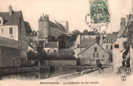 Montargis - Le Château Vu Du Canal - Commerce Magasin CHALIFOUR - Montargis