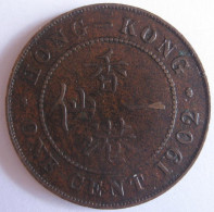 Hong Kong . 1 Cent 1902 . Edward VII. Bronze . KM# 11 - Hong Kong