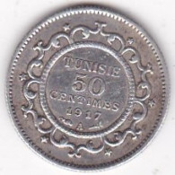 Protectorat Français , 50 Centimes 1917 – AH 1335, En Argent, Lec# 166 - Tunisia