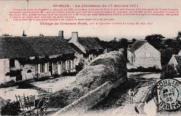 CONLIE       LA RESISTANCE DU 15 JANVIER 1871.                  VILLAGE DE CRANNES PONT - Conlie