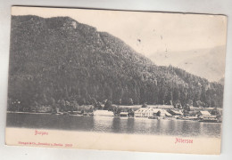 C6864) ATTERSEE - BURGAU - Tolle AK - Sehr Alt 1906 Gel. Nussdorf Am Attersee - Attersee-Orte