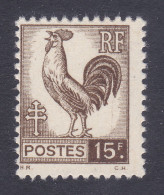 TIMBRE FRANCE N° 647 NEUF ** - 1944 Hahn Und Marianne D'Alger