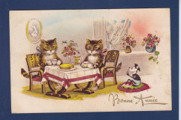 CPA Disney Walt Mickey écrite Chat Cat Position Humaine Souris Mouse - Other & Unclassified