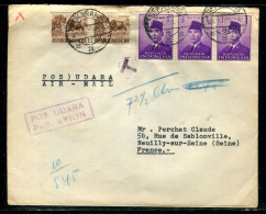 Indonésie - Enveloppe De Semarang Pour La France En 1958 - Référence A 6 - Indonesia