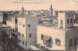 MAROC - Casablanca - Terrasses Et Mosquées - Maille édit - Carte Postale Ancienne - Casablanca