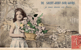 42 DE SAINT JUST SUR LOIRE JE VOUS ENVOIE CES FLEURS - Saint Just Saint Rambert