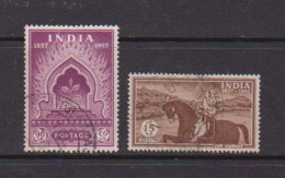 INDIA    1957    Indian  Mutiny    Set  Of  2    USED - Gebruikt