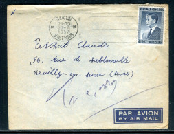 Vietnam - Enveloppe De Saigon Pour La France En 1957 - Référence A 15 - Viêt-Nam