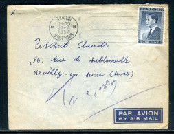 Vietnam - Enveloppe De Saigon Pour La France En 1957 - Référence A 15 - Vietnam