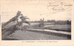MAROC - MARRAKECH - Vue Du Pont Et De L'Oued Tensift - Carte Postale Ancienne - Marrakech