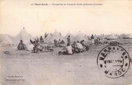 MAROC - MARRAKECH - Sénégalaise Au Camp Du Gullis Préparant La Cuisine - Carte Postale Ancienne - Marrakesh