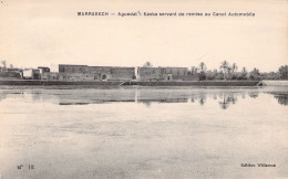 MAROC - MARRAKECH - Aguedal - Kasba Servant De Remise Au Canot Automobile - Edition Willemse - Carte Postale Ancienne - Marrakech