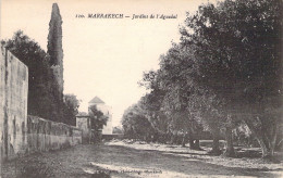 MAROC - MARRAKECH - Jardins De L' Aguedal - Carte Postale Ancienne - Marrakech