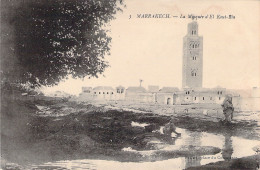 MAROC - MARRAKECH - La Mosquée D'El Kout Bia - Carte Postale Ancienne - Marrakech