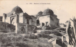 MAROC - FEZ - Marabout Et Cimetière Arabe - Carte Postale Ancienne - Fez (Fès)