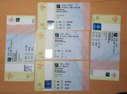 5 Entradas De Los Juegos Olimpicos De Barcelona 92 - Otros & Sin Clasificación