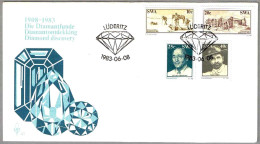 DESCUBRIMIENTO DE DIAMANTES - DIAMONT DISCOVERY. FDC Lüderitz 1983 - Minéraux